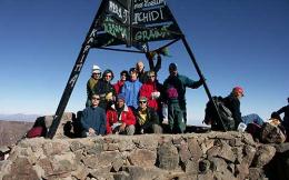 On Top of Atlas Mountains - Mt. Toubkal in Morocco. 4167m. (1)